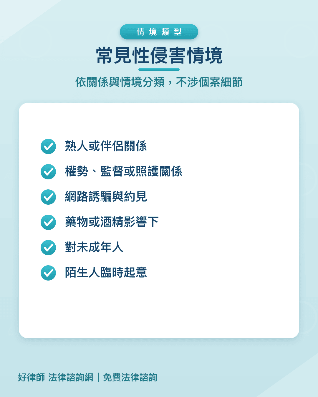 常見性侵害情境類型